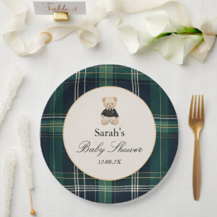 Assiettes En Carton Baby shower de luxe garçon