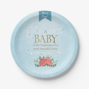Assiettes En Carton Baby shower de plaques à papier de livre de contes