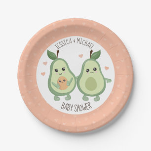 Assiettes En Carton Baby shower de Saint-Guacamole d'Avocado
