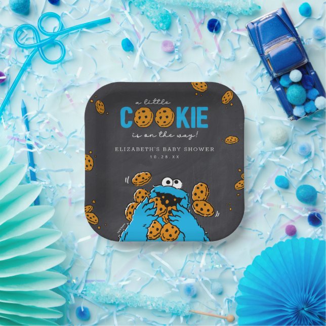 Assiettes En Carton Baby shower de tableau noir Monster Cookies (Fête)