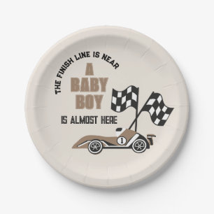 Assiettes En Carton Baby shower de voiture sport