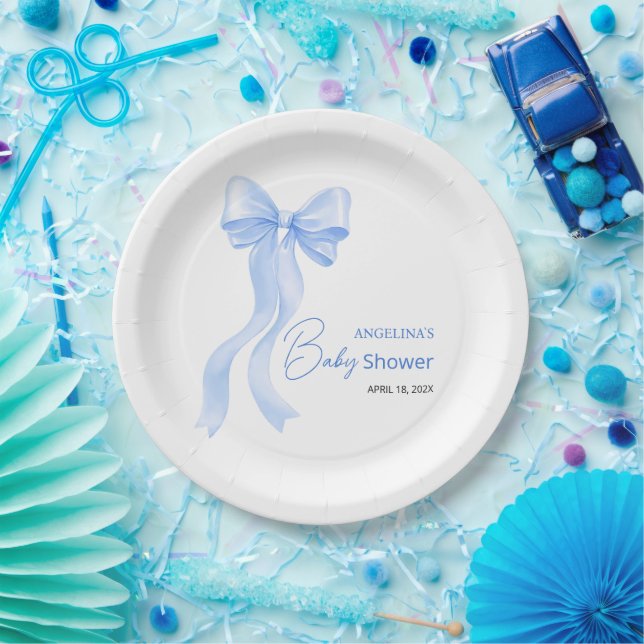 Assiettes En Carton Baby shower des Plaques de fête. (Fête)