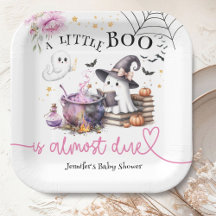 Baby shower d'Halloween de Little Boo rose