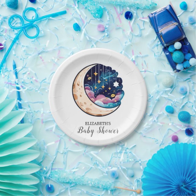Assiettes En Carton Baby shower Enfants Twinkle Stars (Fête)