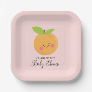 Assiettes En Carton Baby shower Little Cutie