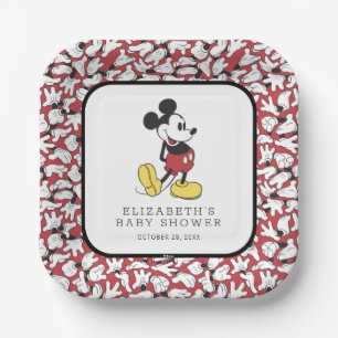 Assiettes En Carton Baby shower Mickey Mouse