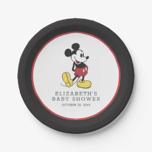 Assiettes En Carton Baby shower Mickey Mouse