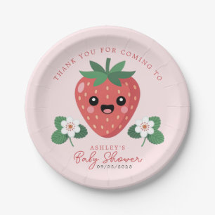 Assiettes En Carton Baby Shower Mignon Fraise