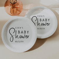 Baby shower Neutre Moderne Simple