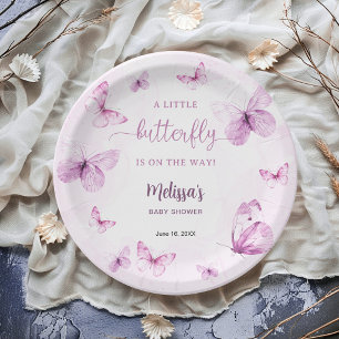 Assiettes En Carton Baby Shower Papillon