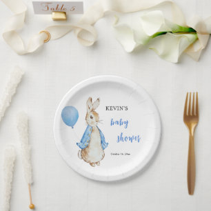 Assiettes En Carton Baby shower Peter Rabbit