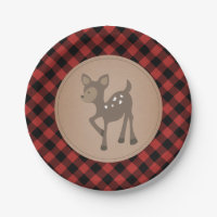 Baby shower Plaid de bûcheron