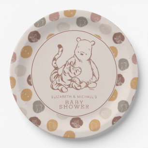 Assiettes En Carton Baby shower Pooh & Tigger classique