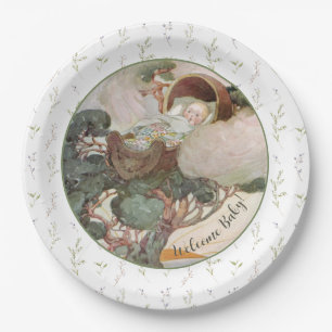 Assiettes En Carton Baby shower Rock A Bye Baby Nursery Rhyme