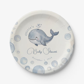 Assiettes En Carton Baby Shower Sous les Mers