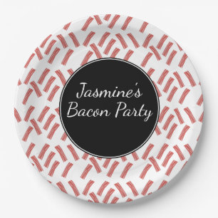 Assiettes En Carton Bacon fête d'anniversaire n'importe quel âge