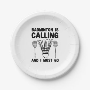 Assiettes En Carton Badminton - Badminton