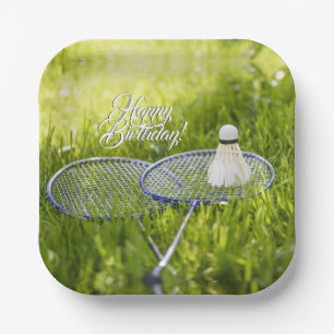 Assiettes En Carton Badminton prêt à aller