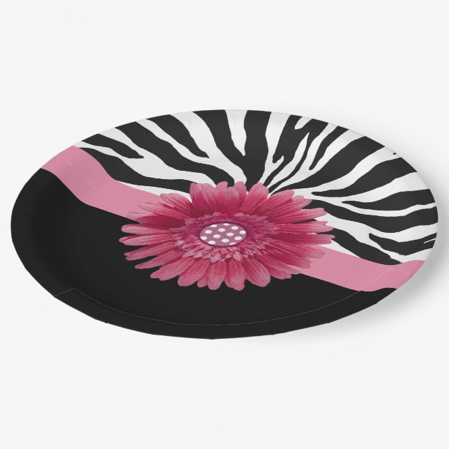 Assiettes En Carton Baise rose 1 (Angle)