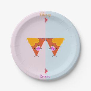 Assiettes En Carton Baiser Nacho Valentines
