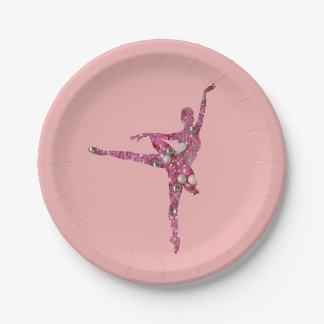 Assiettes En Carton Ballerina à la fée de prune de sucre (Devant)