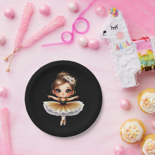 Assiettes En Carton Ballerine Mignonne