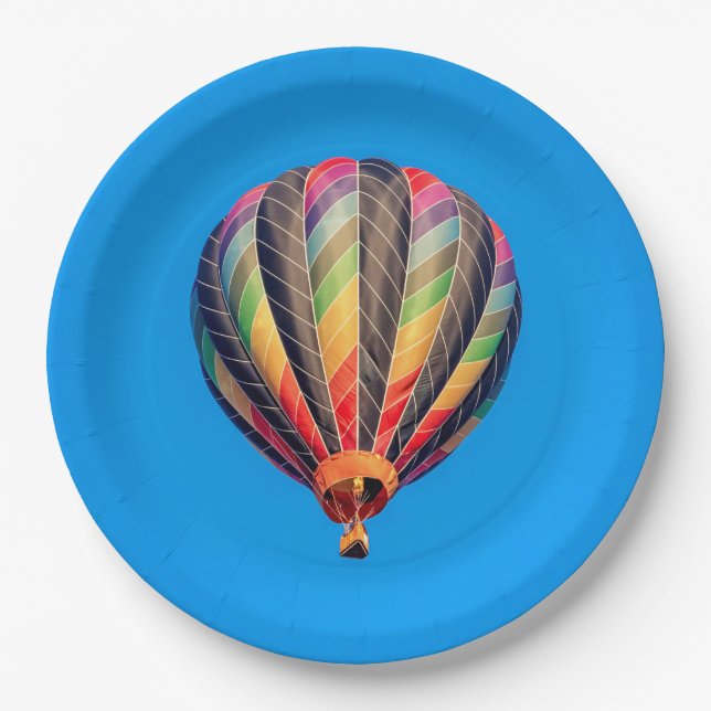 Assiettes En Carton Ballon à air chaud (Devant)