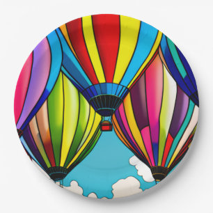 Assiettes En Carton Ballons à air chaud