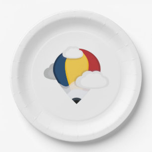 Assiettes En Carton Ballotte et crayon à air chaud