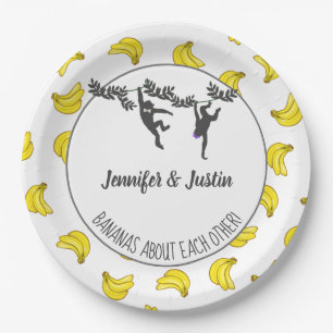 Assiettes En Carton Bananas About You Jack and Jill Wedding shower