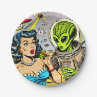 Bande dessinée de science fiction Alien rétro