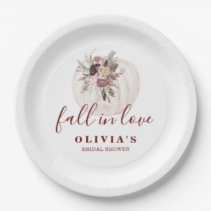 Assiettes En Carton Baño Bohème Bourguignon automne floral Mariage de 