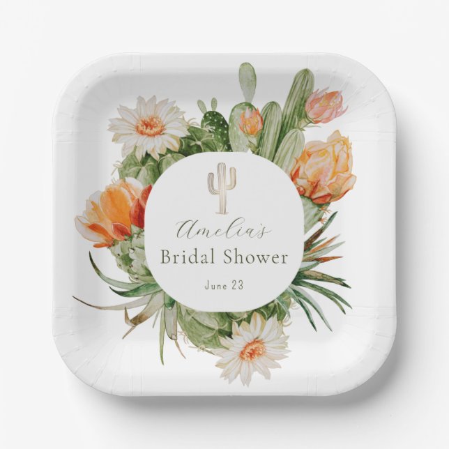 Assiettes En Carton Baño Bohème pour l'enterrement de vie de jeune fil (Recto)