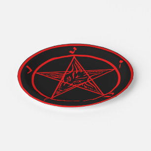 Assiettes En Carton Baphomet