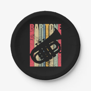 Assiettes En Carton Baritone Saxophone Horse Marching Band Major Gear