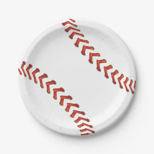 Assiettes En Carton Base-ball plaque à papier de 7 pouces