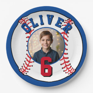 Assiettes En Carton Baseball Ball Kids Photo Anniversaire