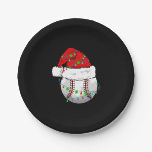 Assiettes En Carton Baseball de Noël