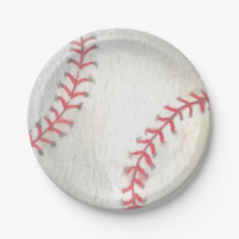 Baseball Paper Plate