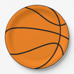 Assiettes En Carton Basket-ball