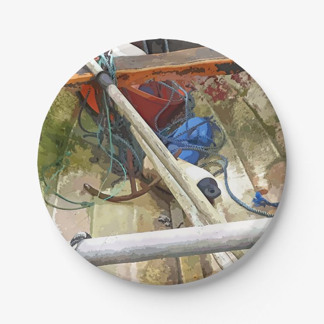 ASSIETTES EN CARTON BATEAUX (Devant)