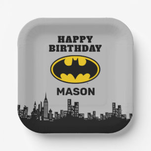 Assiettes En Carton Batman - Gotham City Anniversaire