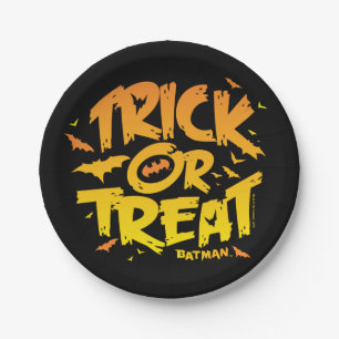Assiettes En Carton Batman   Trick or Treat