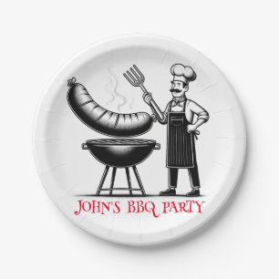 Assiettes En Carton BBQ Party