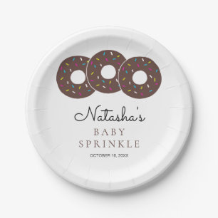 Assiettes En Carton Beau Baby shower de bouillie de chocolat