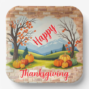 Assiettes En Carton Beau Bon thanksgiving tendance automne
