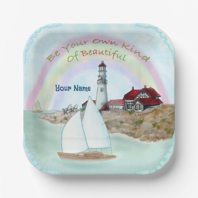 Assiettes En Carton Beau phare (Recto)