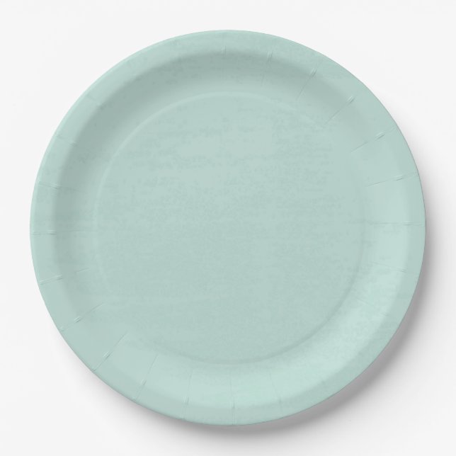 Assiettes En Carton Beau vert menthe frais jetable (Devant)