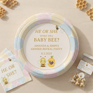 Assiettes En Carton Bébé abeille, il ou elle ?