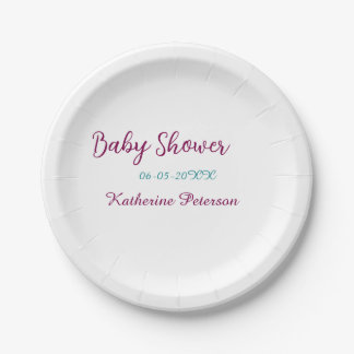 Assiettes En Carton Bébé bleu jaune nom date animal oreille mignon